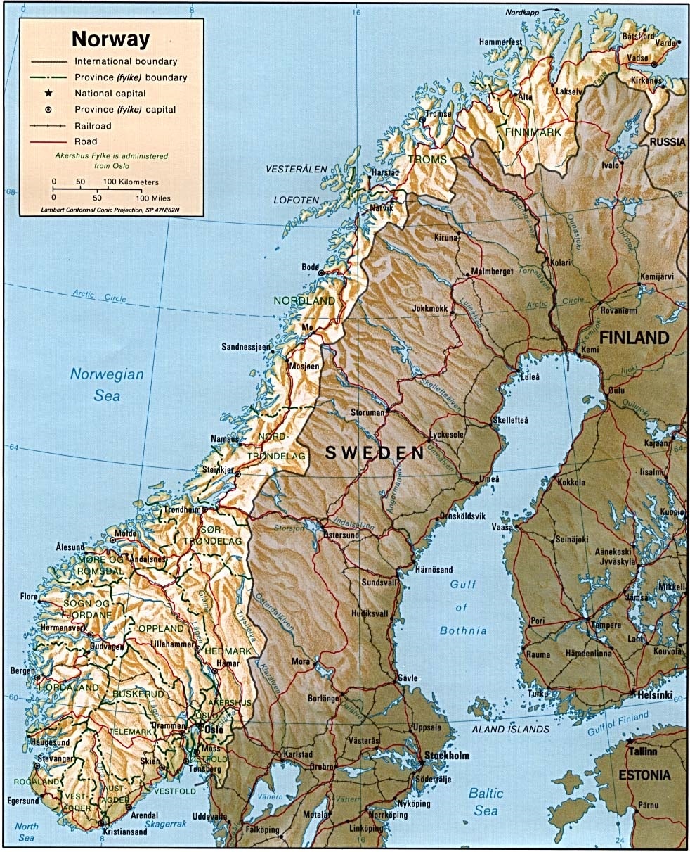 מפת-נורווגיה