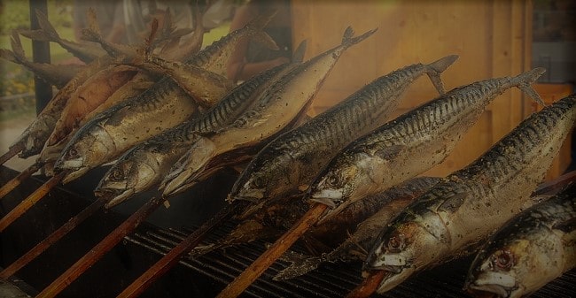 דגי פורל על האש באיזור היטרה, פרוייה ופוזן