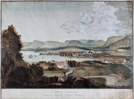‏‏פריט במוזיאון פארק אקברג - ציור של הנוף מפארק אקברג - 19 ביולי 1814 - עותק