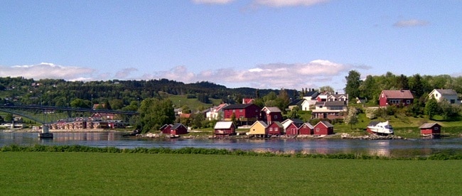 נוף טיפוסי ב-Inderøy
