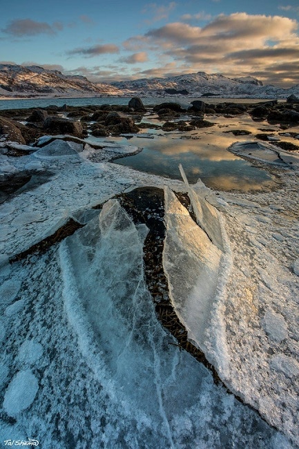 סדקים בקרח - איי לופוטן בנורבגיה
